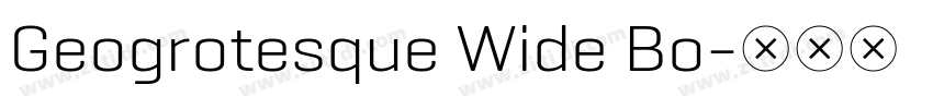 Geogrotesque Wide Bo字体转换